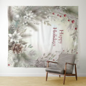 Tenture Christmas Winter Holiday Backdrop (En situation (horizontale))