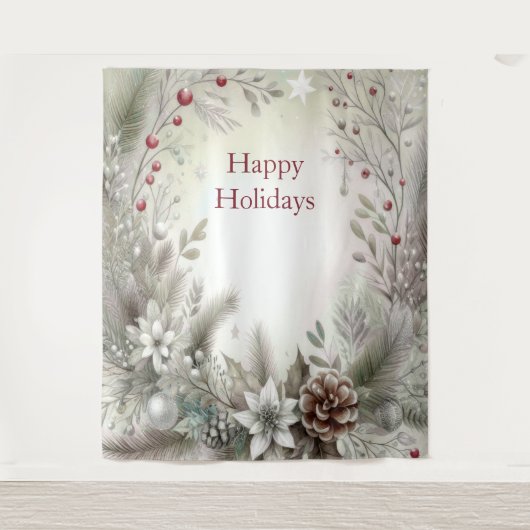 Tenture Christmas Winter Holiday Backdrop (Devant)