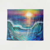 Tenture Chroma Sea Seascape (Devant (Horizontal))