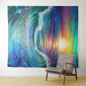 Tenture Chroma Sea Seascape (En situation (horizontale))