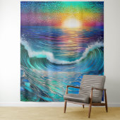 Tenture Chroma Sea Seascape (En situation)