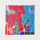 Tenture Chromatic Collision Primary Pulse (Devant)