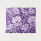 Tenture Chrysanthème Pourpre, William Morris (Devant (Horizontal))