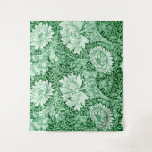 Tenture Chrysanthemum Green, William Morris (Devant)