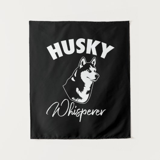 Tenture Chuchoteur de Husky Sibérien (Devant)
