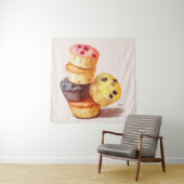 Tenture Chute de la tour Muffin (En situation)