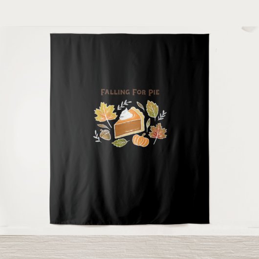 Tenture Chute de tarte - Confortable Citrouille d'automne  (Devant)