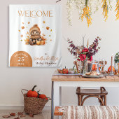 Tenture Chute En Amour Petite Teddy Ours Orange Citrouille