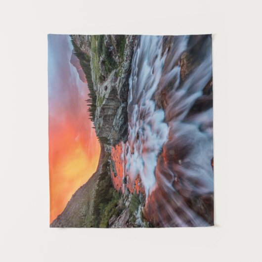 Tenture Chutes de courant continu | Parc national du Glaci (Devant)