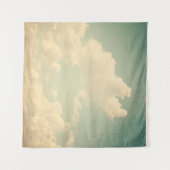 Tenture Ciel bleu avec un peu de blanc bouffant nuageux, v (Devant (Horizontal))