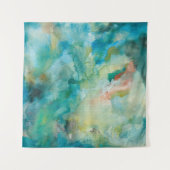 Tenture Ciel bleu | turquoise interstellaire (Devant (Horizontal))