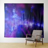 Tenture Ciel nocturne bleu Sapphire (En situation (horizontale))