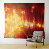 Tenture Ciel nocturne flamme (En situation (horizontale))