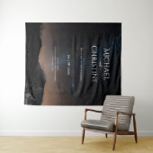 Tenture Ciel nocturne mariage sous les étoiles (En situation (horizontale))