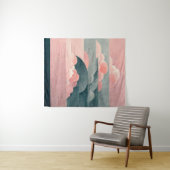 Tenture ciel rose Une pièce d'art-vision pure et unique (En situation (horizontale))