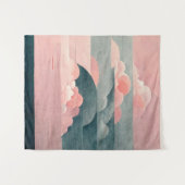 Tenture ciel rose Une pièce d'art-vision pure et unique (Devant (Horizontal))