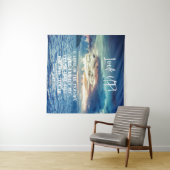 Tenture Ciels océaniques avec la Bible de prière Verse (En situation (horizontale))