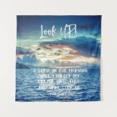 Tenture Ciels océaniques avec la Bible de prière Verse (Devant)