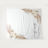 Tenture CIERA Bohème Herbe des Pampas Mariage (Devant (Horizontal))