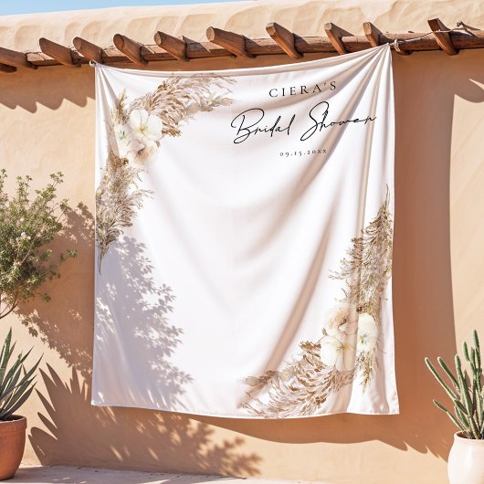 Tenture CIERA Bohème Herbe des Pampas Mariage