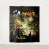 Tenture Cimetière d'horreur Halloween (Devant)