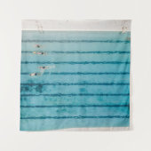 Tenture Cinq personnes nageant dans la piscine (Devant (Horizontal))