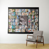 Tenture Cinquante-cinquième Anniversaire Collage de Photos (En situation (horizontale))