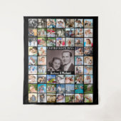 Tenture Cinquante-cinquième Anniversaire Collage de Photos (Devant)