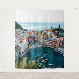 Tenture Cinque Terre Italie Scène   Fond de papier peint m