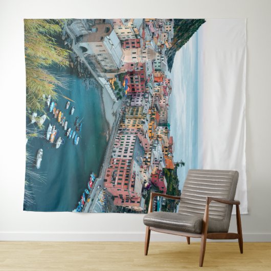 Tenture Cinque Terre Italie Scène | Papier peint Fond d'éc (En situation (horizontale))