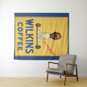 Tenture circa la copie 1930 d'annonce de café de Wilkins (En situation (horizontale))