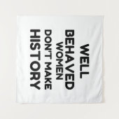 Tenture CITAGE féministe des femmes bien porteuses (Devant (Horizontal))