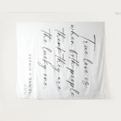 Tenture Citation d'Amour Véritable Décor de Fond de Mariag (Devant (Horizontal))