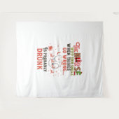 Tenture Citation de jeu de Noël de l'infirmière drôle (Devant (Horizontal))