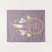 Tenture Citation de la bande de Dreamcatcher Boho Purple (Devant (Horizontal))