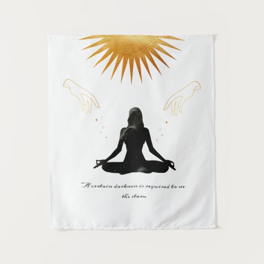 Tenture Citation de méditation (Devant)