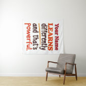 Tenture Citation de neurodiversité modifiable pour les étu (En situation (horizontale))