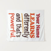 Tenture Citation de neurodiversité modifiable pour les étu (Devant (Horizontal))