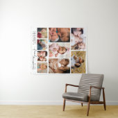 Tenture Citation de nom de famille personnalisée 9 Collage (En situation (horizontale))