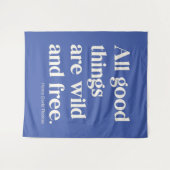 Tenture Citation de positivité Inspirationnelle sauvage et (Devant (Horizontal))