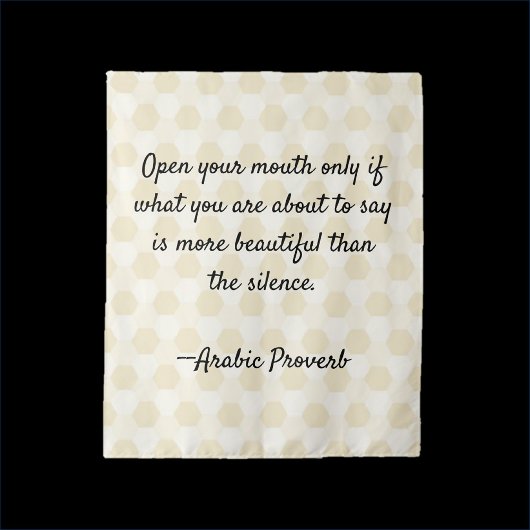 Tenture Citation de sagesse proverbe