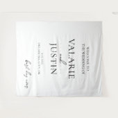 Tenture Citation de script de police de fantaisie mariage (Devant (Horizontal))