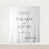 Tenture Citation de script de police de fantaisie mariage (Devant)