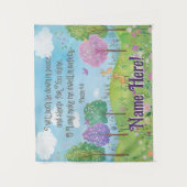 Tenture Citation de verset biblique pour la nurserie de bé (Devant)