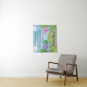 Tenture Citation de verset biblique pour la nurserie de bé (En situation)