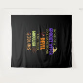 Tenture Citation Halloween Familiale Avec Witch Devil Spid (Devant (Horizontal))