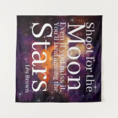 Tenture Citation Inspirante de Nebula violette orange (Devant (Horizontal))