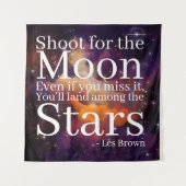 Tenture Citation Inspirante de Nebula violette orange (Devant)