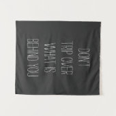 Tenture Citation Motivationnelle Inspirationnelle Noir et  (Devant (Horizontal))