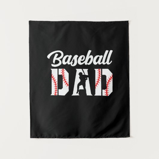 Tenture Citations de grand-père | Papa de baseball (Devant)